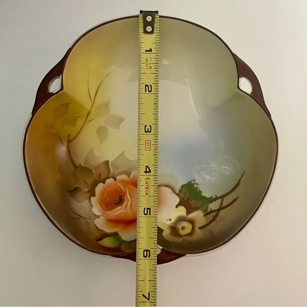 Vintage Noritake Hand-Painted Candy Bowl – Floral – Made in Japan